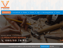 Tablet Screenshot of menuiserierenard.com